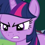 twilight sparkle's angry face template