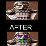 Before and After(sick/tired ancient king)