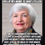 Janet "You Don't Know Me" Yellen template