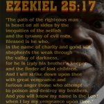 Ezekiel 25:17 Pulp Fiction meme