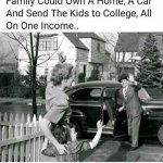 The 1950s one-income family