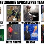 MEME MAN epic squad | image tagged in my zombie apocalypse team v2 memes,meme man,my zombie apocalypse team | made w/ Imgflip meme maker
