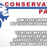 Conservative party new direction