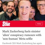 Mark Zuckerberg alien selfie