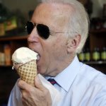 Biden eats ice cream
