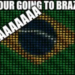 YO GOIN' TO BRAZIL!!!! | YOUR GOING TO BRAZIL; AAAAAAAAAA | image tagged in gifs,brazil,funny | made w/ Imgflip video-to-gif maker