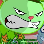 Angry Flippy (HTF) | When you get 3rd partied , then they start to trash talk | image tagged in angry flippy htf,games | made w/ Imgflip meme maker
