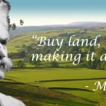 Mark Twain buy land quote