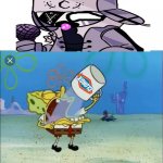 Spongebob drinking bleach | image tagged in spongebob drinking bleach | made w/ Imgflip meme maker