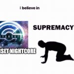STARSET is awesome, but in Nightcore it's God-Tier. | STARSET NIGHTCORE | image tagged in starset,rock bands,nightcore,music,awesome | made w/ Imgflip meme maker