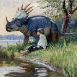 triceratops and kid meme