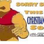 Sorry sir this is a Christian sever so no swearing | PYTH2NKICODE | image tagged in sorry sir this is a christian sever so no swearing | made w/ Imgflip meme maker