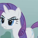 rarity's mad face