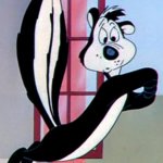 pepe le pew's confused face