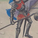 medieval knight surprised