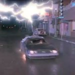 Back to the Future Car Lightning meme