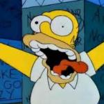 Homer Going Crazy