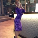 Kylie purple dress