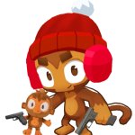 Dart Monkeys with gun