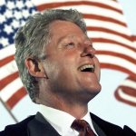 Bill Clinton American flag