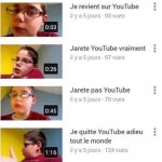 J'arrete youtube