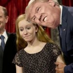 Trump sniffing girl