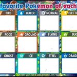your favorite pokemon of each type