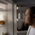 fat guy empty fridge