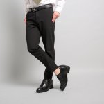 10cm/3.94 Inch Taller Black Elevator Dress Shoes For Men