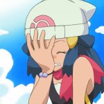 Pokémon Dawn Facepalm - Version 2 meme