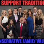 Trump family values