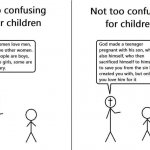 LGBTQ Too confusing for children