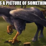Hippogriff | THIS IS A PICTURE OF SOMETHING BAD | image tagged in hippogriff,memes | made w/ Imgflip meme maker