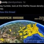 Waffle House density map meme