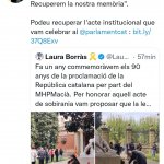 Laura Borràs RT i menció a ella mateixa
