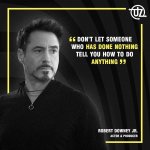 Robert Downey Jr. quote meme