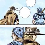 Gyro telling some facts to Johnny template