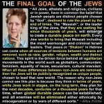 The final goal of the Jews