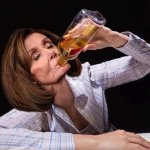 Nancy pelosi drinking booze
