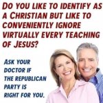 Christian Republican hypocrisy meme