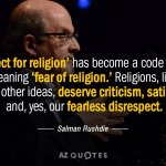 Salman Rushdie quote religion meme
