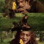 Precious wassie LOTR gollum meme