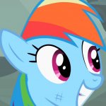 rainbow dash's smile face