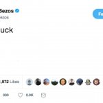 Best of Luck Jeff Bezos Tweet template