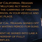 Ronald Reagan gun control