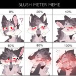 Furry Blush Meter template