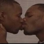 Black men kissing meme