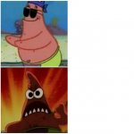 Patrick blind and angry meme
