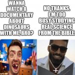 Real science from the Bible meme