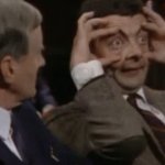 Mr Bean wide eyes
